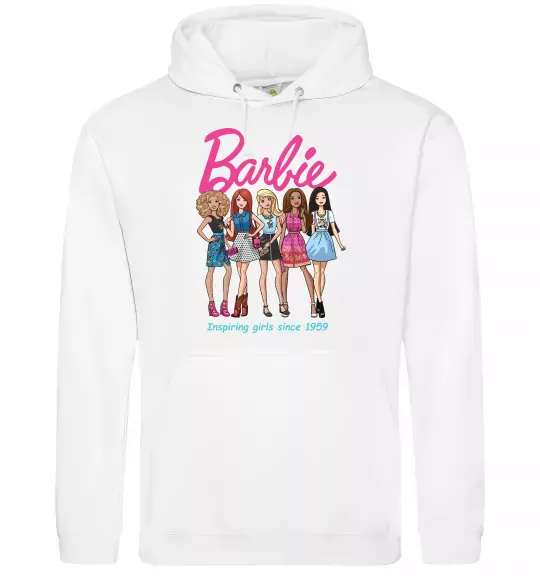 Жіноча толстовка (худі) Barbie since 1959 Білий фото