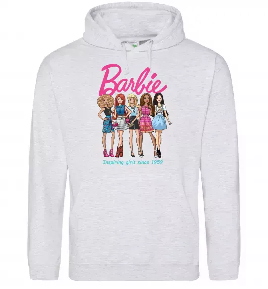 Жіноча толстовка (худі) Barbie since 1959 Сірий меланж фото