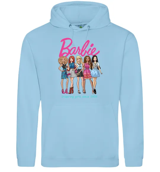 Жіноча толстовка (худі) Barbie since 1959 Блакитний фото