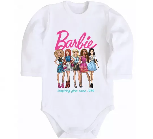 Детский боди Barbie since 1959 Белый фото
