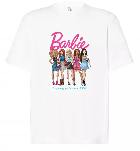 Футболка Оверсайз Barbie since 1959 Белый фото