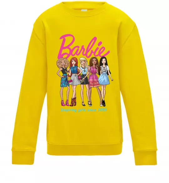Детский Свитшот Barbie since 1959 Солнечно желтый фото
