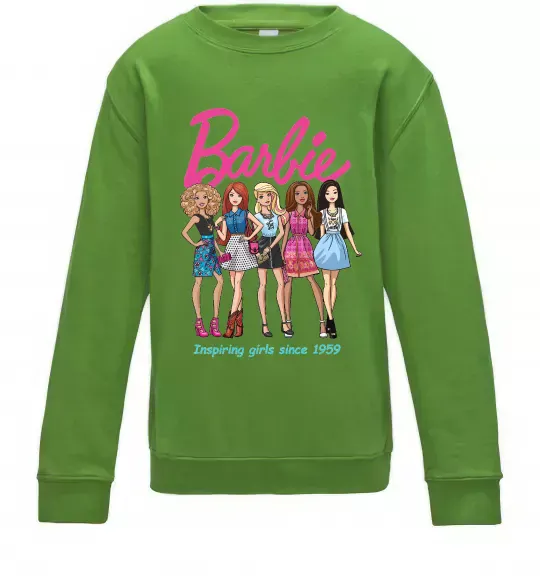 Детский Свитшот Barbie since 1959 Лаймовый фото