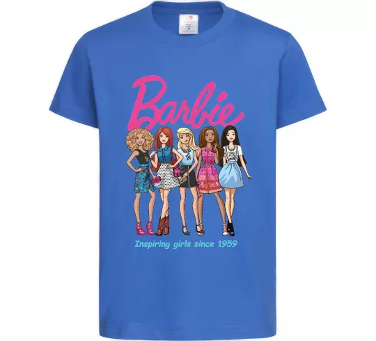 Детская футболка Barbie since 1959 Ярко-синий фото