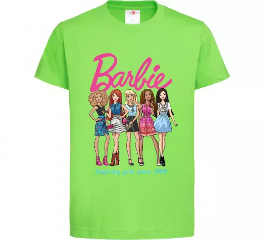 Детская футболка Barbie since 1959 Лаймовый фото