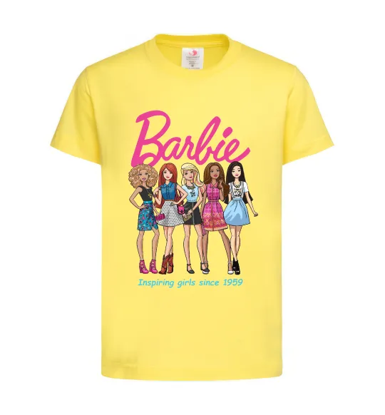 Детская футболка Barbie since 1959 Лимонный фото