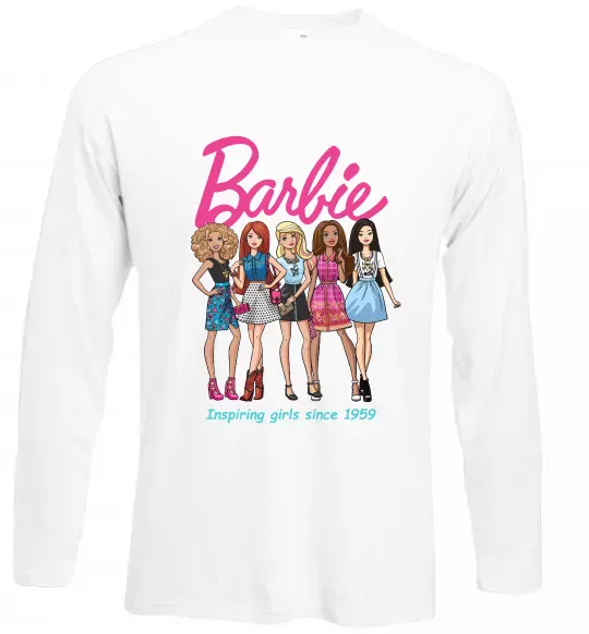 Лонгслив Barbie since 1959 Белый фото