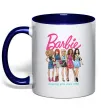 Чашка с цветной ручкой Barbie since 1959 Глубокий темно-синий фото