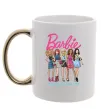 Чашка с цветной ручкой Barbie since 1959 Золото фото