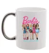Чашка с цветной ручкой Barbie since 1959 Серебро фото