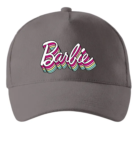 Кепка Barbie retro style logo Серый фото