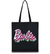 Еко-сумка Barbie retro style logo Чорний фото