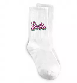 Носки Barbie retro style logo Белый фото