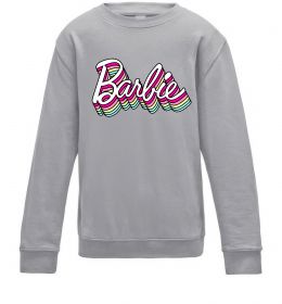 Детский Свитшот Barbie retro style logo
