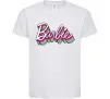 Детская футболка Barbie retro style logo Белый Детская футболка Barbie retro style logo Белый фото