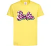 Детская футболка Barbie retro style logo Лимонный Детская футболка Barbie retro style logo Лимонный фото