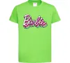 Детская футболка Barbie retro style logo Лаймовый Детская футболка Barbie retro style logo Лаймовый фото