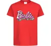 Детская футболка Barbie retro style logo Красный Детская футболка Barbie retro style logo Красный фото