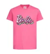 Дитяча футболка Barbie retro style logo Яскраво-рожевий фото