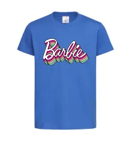 Дитяча футболка Barbie retro style logo Яскраво-синій фото