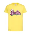 Дитяча футболка Barbie retro style logo Лимонний фото