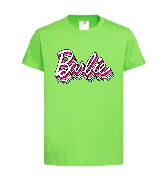 Дитяча футболка Barbie retro style logo Лаймовий фото