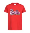 Дитяча футболка Barbie retro style logo Червоний фото