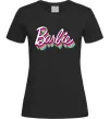 Женская футболка Barbie retro style logo Черный фото