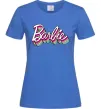 Женская футболка Barbie retro style logo Ярко-синий фото