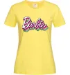 Женская футболка Barbie retro style logo Лимонный фото