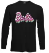 Лонгслив Barbie retro style logo Черный фото