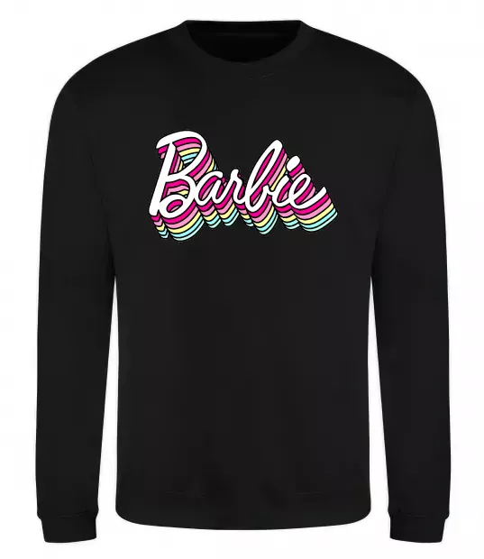 Свитшот Barbie retro style logo Черный фото
