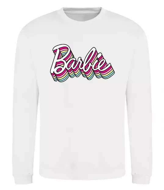 Свитшот Barbie retro style logo Белый фото