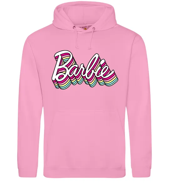 Жіноча толстовка (худі) Barbie retro style logo Рожевий фото