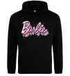 Жіноча толстовка (худі) Barbie retro style logo Чорний Жіноча толстовка (худі) Barbie retro style logo Чорний фото