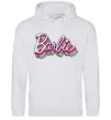 Жіноча толстовка (худі) Barbie retro style logo Сірий меланж Жіноча толстовка (худі) Barbie retro style logo Сірий меланж фото
