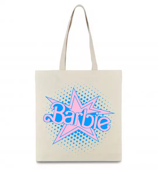 Эко-сумка Barbie logo Бежевый фото