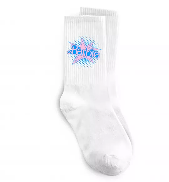 Носки Barbie logo Белый фото