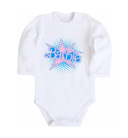 Дитячий бодік Barbie logo Білий фото