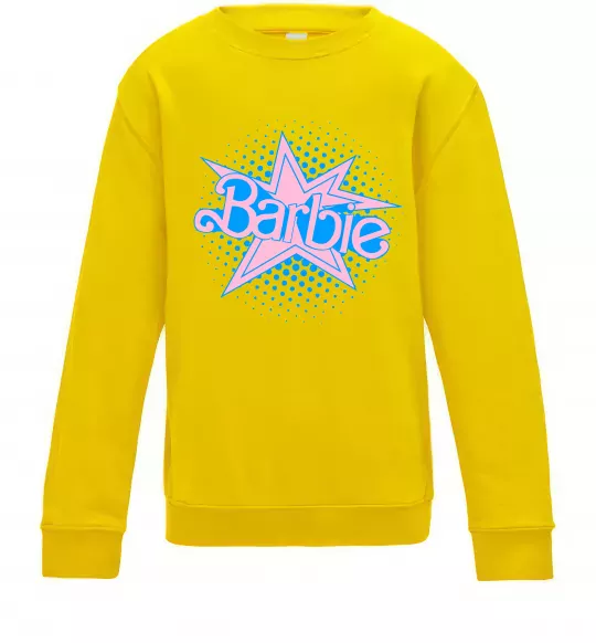 Дитячий світшот Barbie logo Сонячно жовтий фото