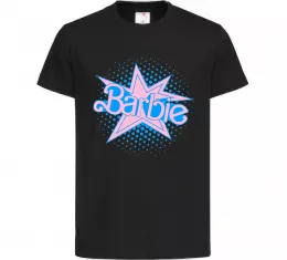 Детская футболка Barbie logo Черный фото