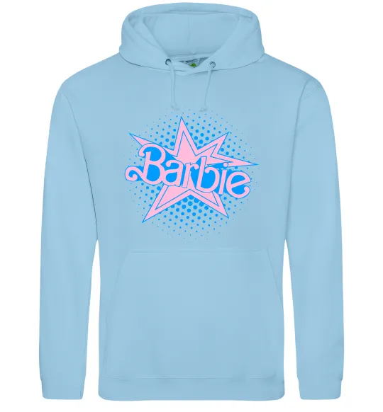 Чоловіча толстовка (худі) Barbie logo Блакитний фото