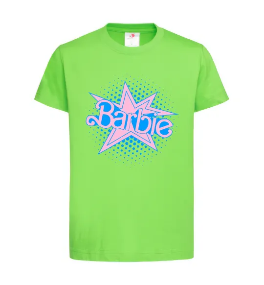 Дитяча футболка Barbie logo Лаймовий фото