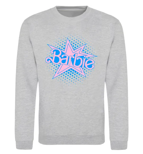 Свитшот Barbie logo Серый меланж фото