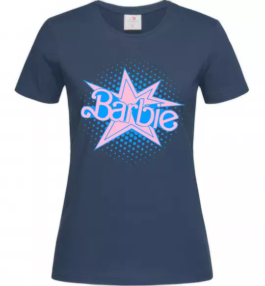 Женская футболка Barbie logo Темно-синий фото