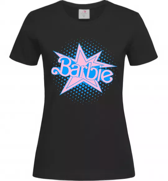 Женская футболка Barbie logo Черный фото