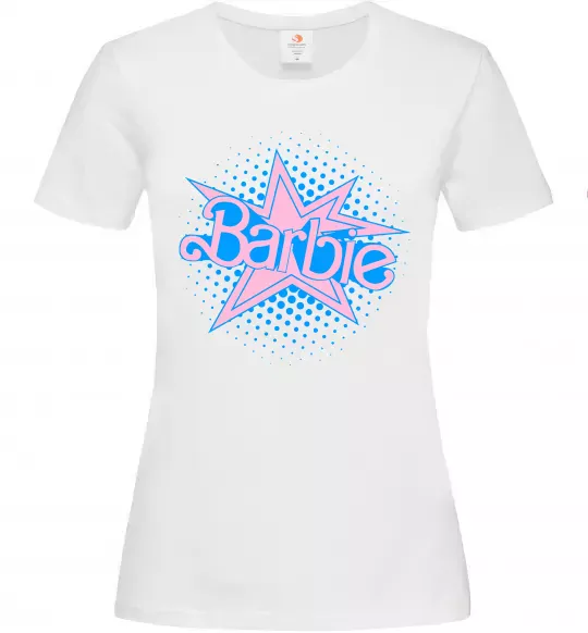 Женская футболка Barbie logo Белый фото