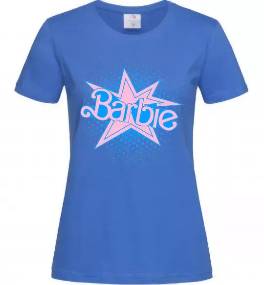 Женская футболка Barbie logo Ярко-синий фото