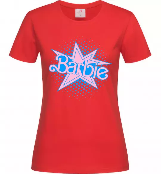 Женская футболка Barbie logo Красный фото