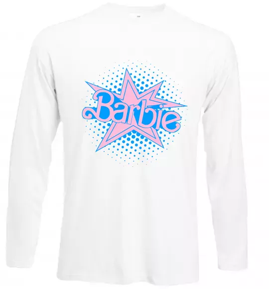Лонгслив Barbie logo Белый фото
